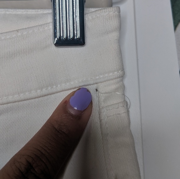 L'AGENCE Marguerite Skinny High Rise White Jeans - Picture 8 of 8